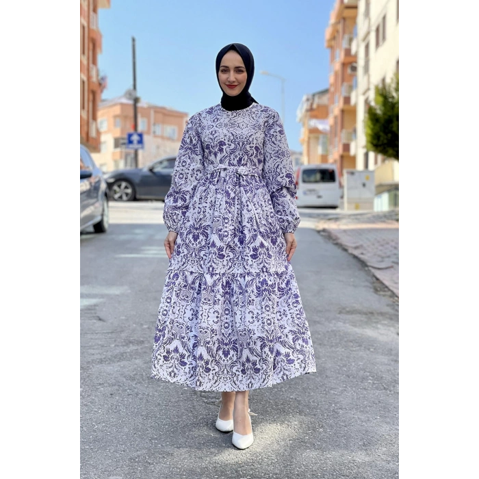 Moda Çizgi Tesettür Elbise