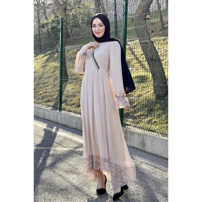 Moda Çizgi Tesettür Elbise