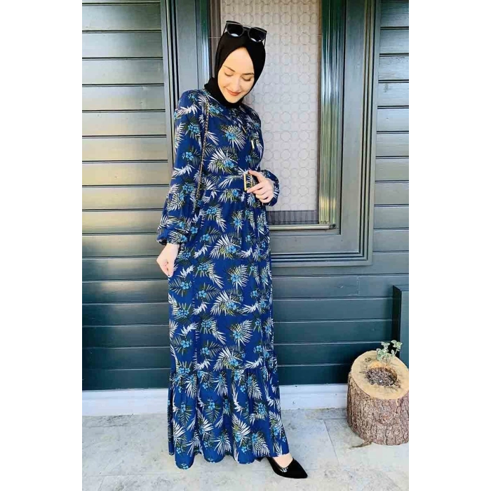 Moda Çizgi Tesettür Elbise