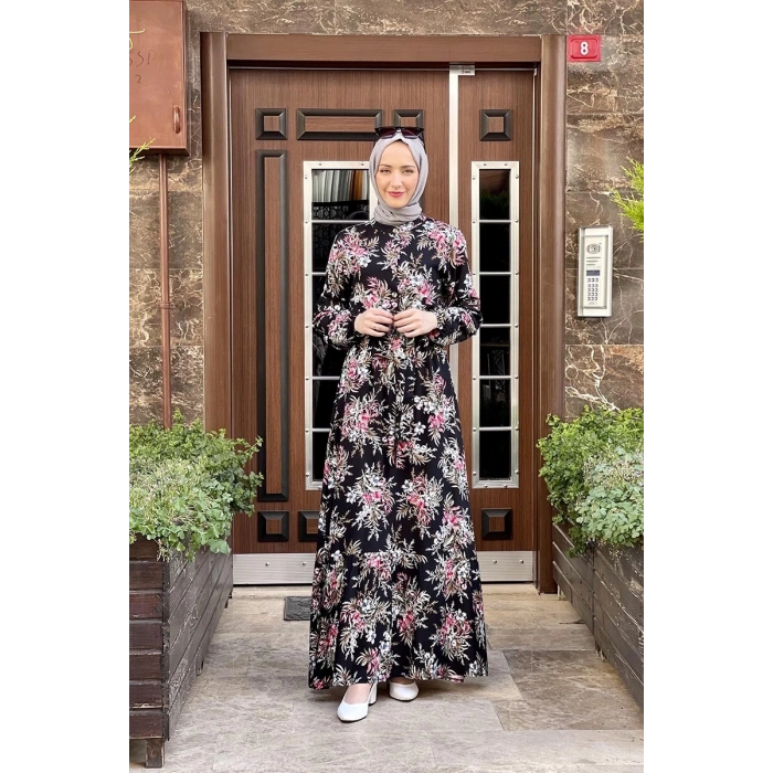 Moda Çizgi Tesettür Elbise