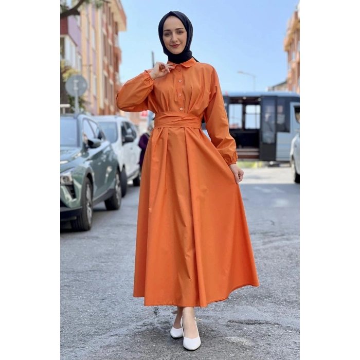 Moda Çizgi Tesettür Elbise