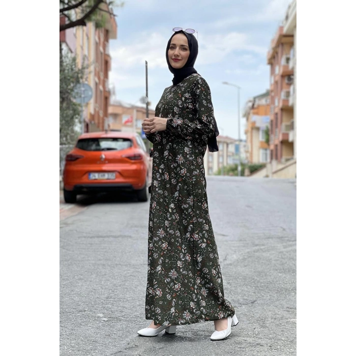 Moda Çizgi Tesettür Elbise