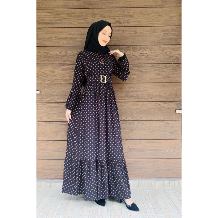 Moda Çizgi Tesettür Elbise