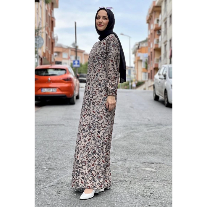 Moda Çizgi Tesettür Elbise