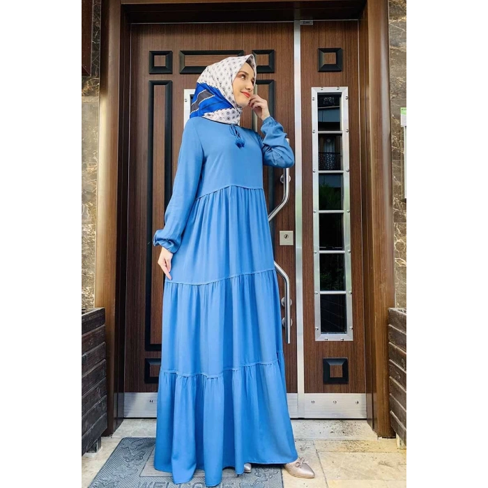 Moda Çizgi Tesettür Elbise