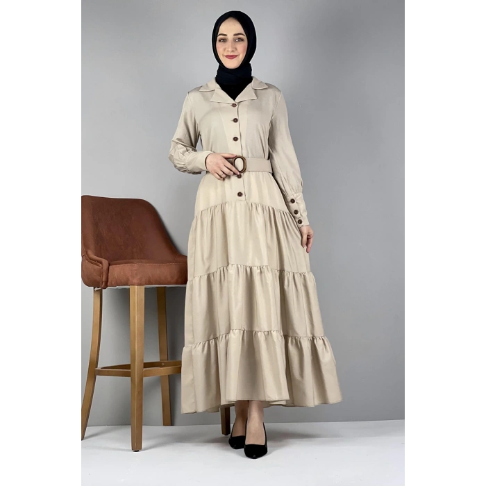 Moda Çizgi Tesettür Elbise