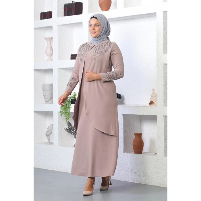 Moda Çizgi Tesettür Elbise