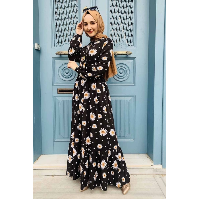 Moda Çizgi Tesettür Elbise