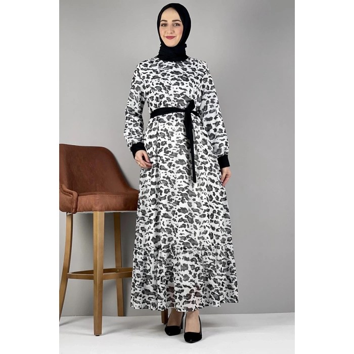 Moda Çizgi Tesettür Elbise