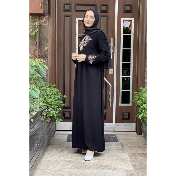 Moda Çizgi Tesettür Elbise