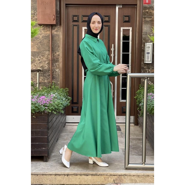 Moda Çizgi Tesettür Elbise