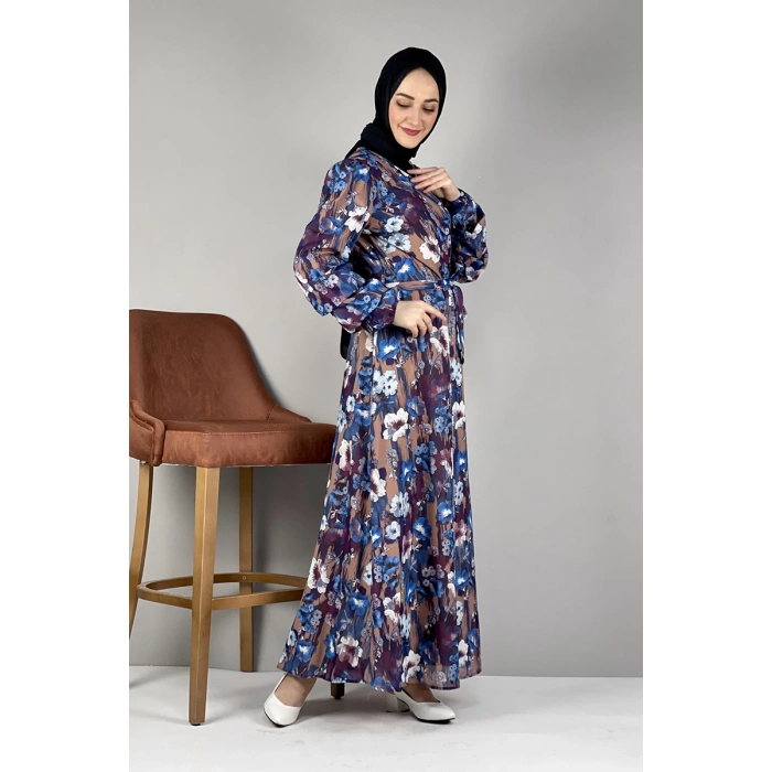 Moda Çizgi Tesettür Elbise