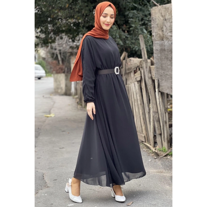 Moda Çizgi Tesettür Elbise