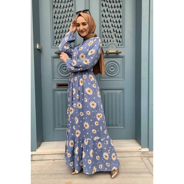 Moda Çizgi Tesettür Elbise