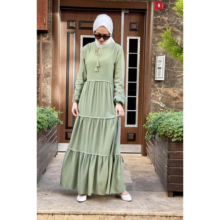 Moda Çizgi Tesettür Elbise