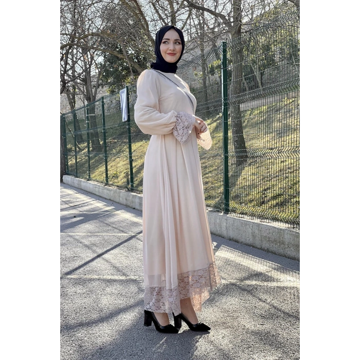 Moda Çizgi Tesettür Elbise