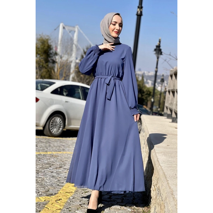 Moda Çizgi Tesettür Elbise