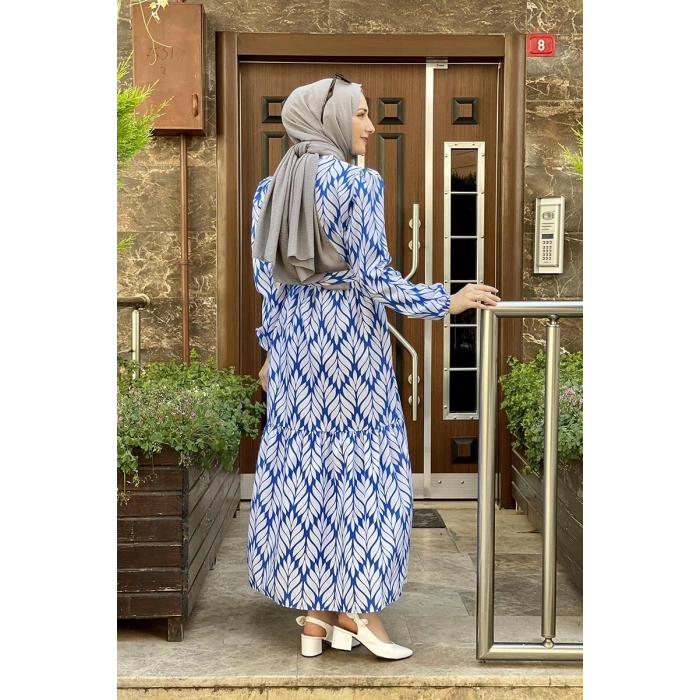 Moda Çizgi Tesettür Elbise