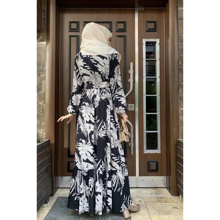 Moda Çizgi Tesettür Elbise