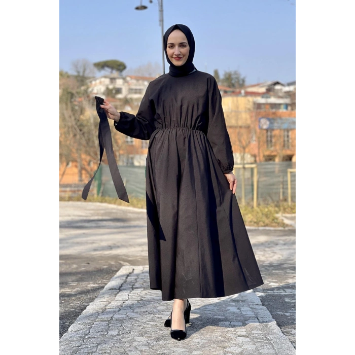 Moda Çizgi Tesettür Elbise