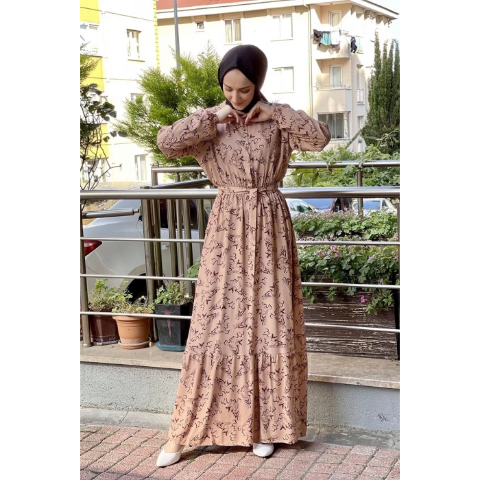 Moda Çizgi Tesettür Elbise