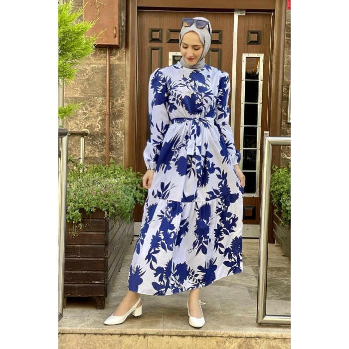 Moda Çizgi Tesettür Elbise