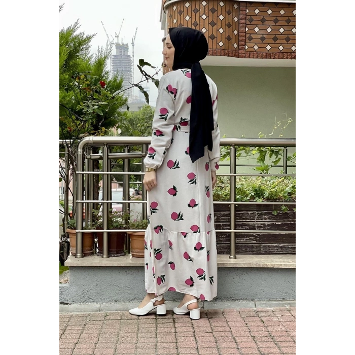 Moda Çizgi Tesettür Elbise