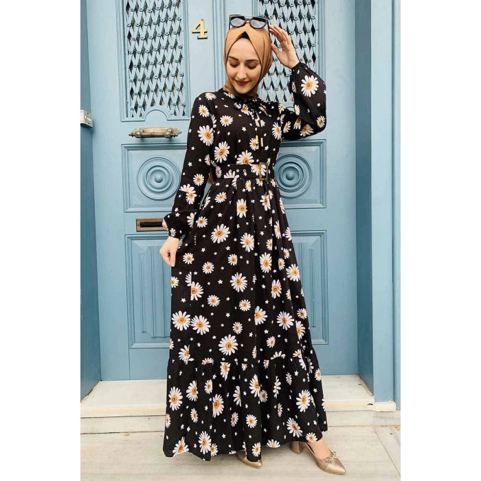 Moda Çizgi Tesettür Elbise