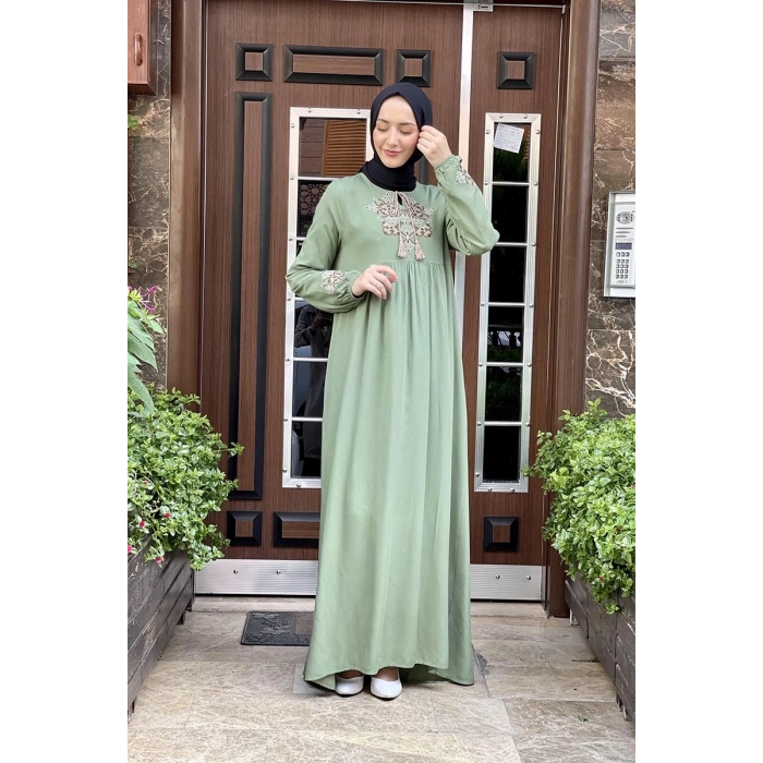 Moda Çizgi Tesettür Elbise