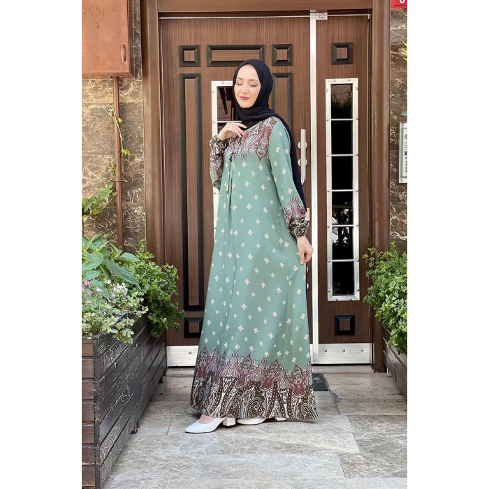 Moda Çizgi Tesettür Elbise