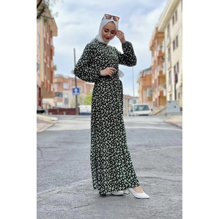 Moda Çizgi Tesettür Elbise