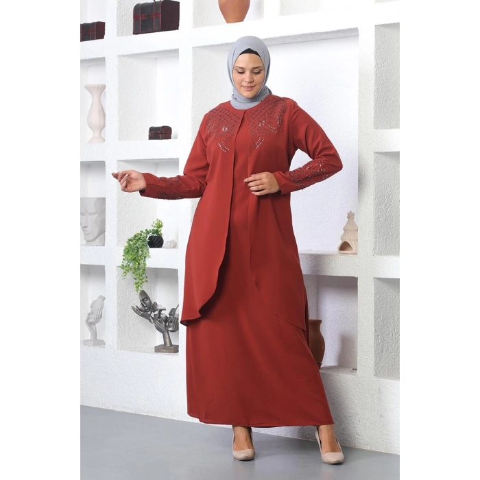 Moda Çizgi Tesettür Elbise