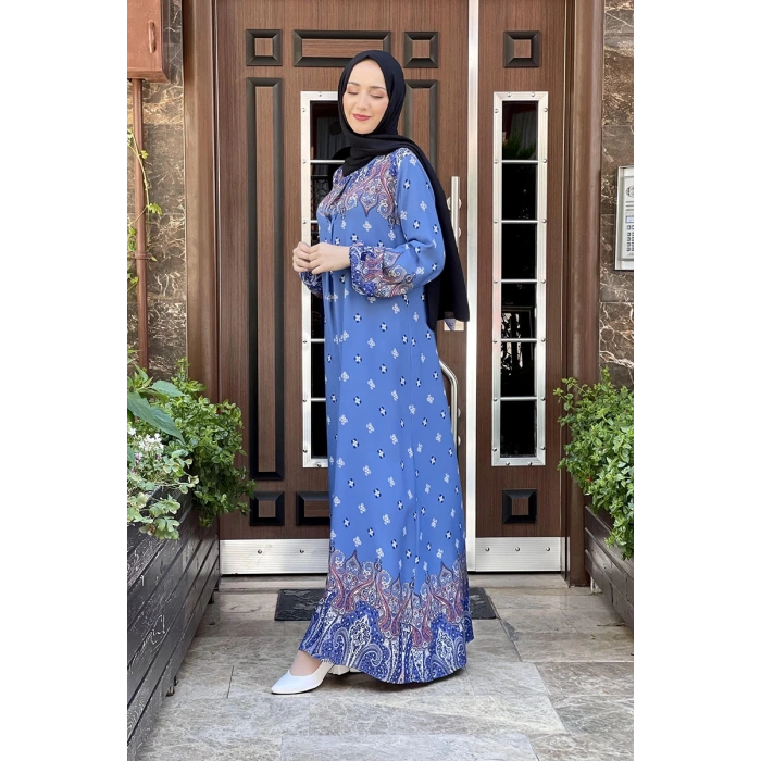 Moda Çizgi Tesettür Elbise