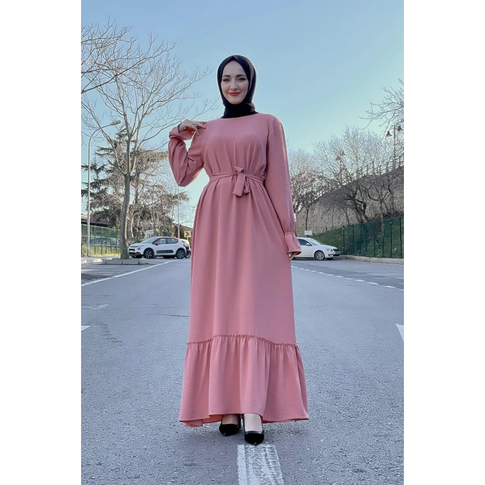 Moda Çizgi Tesettür Elbise