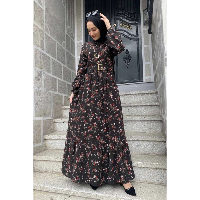 Moda Çizgi Tesettür Elbise