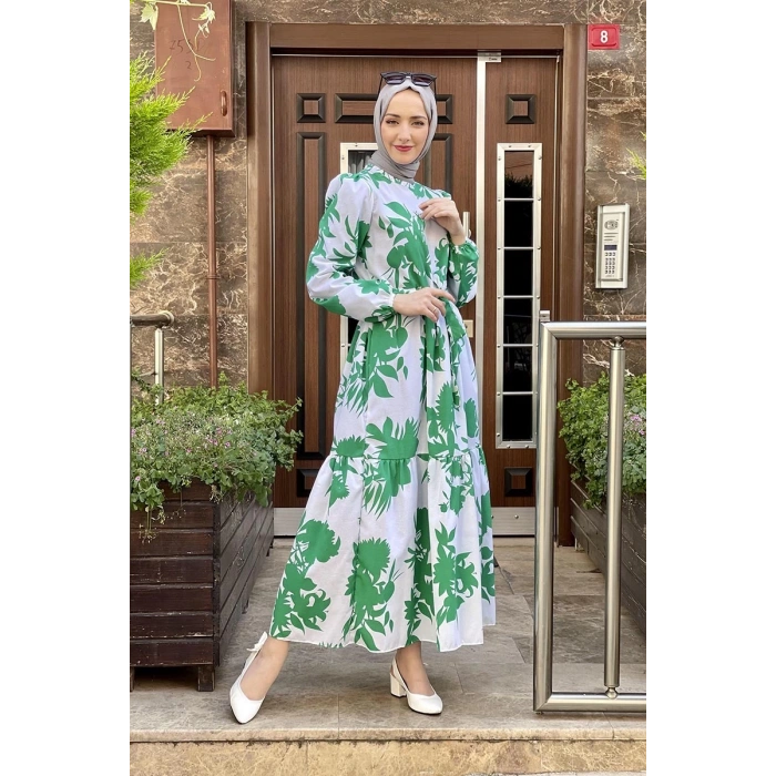 Moda Çizgi Tesettür Elbise