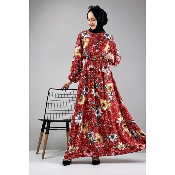 Moda Çizgi Tesettür Elbise