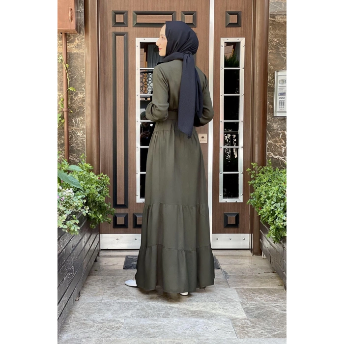 Moda Çizgi Tesettür Elbise