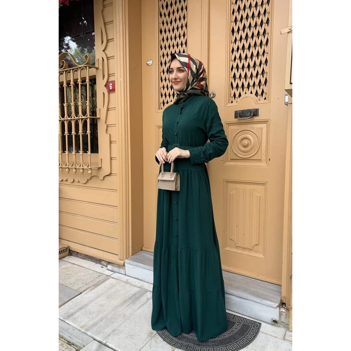 Moda Çizgi Tesettür Elbise