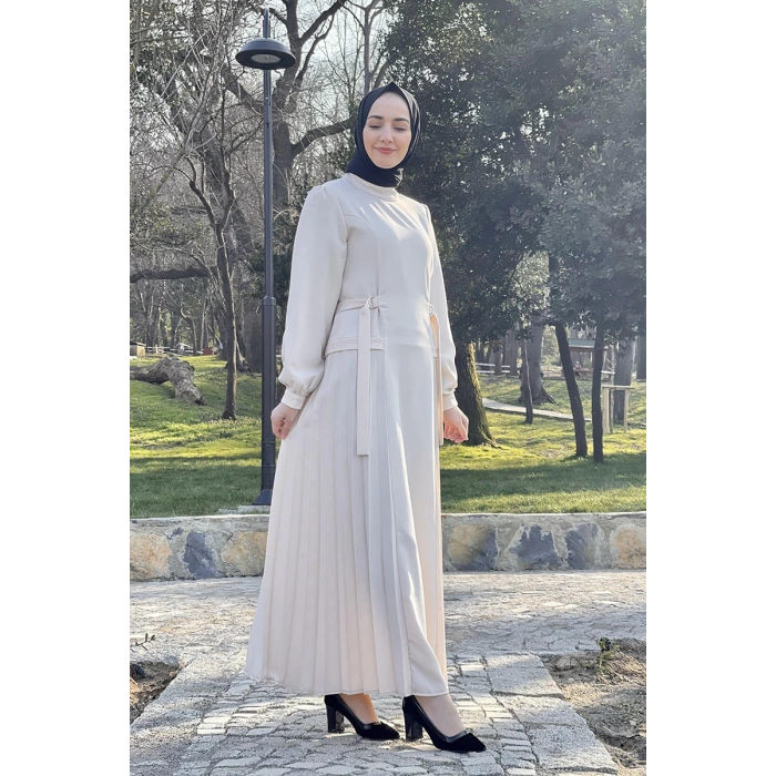 Moda Çizgi Tesettür Elbise