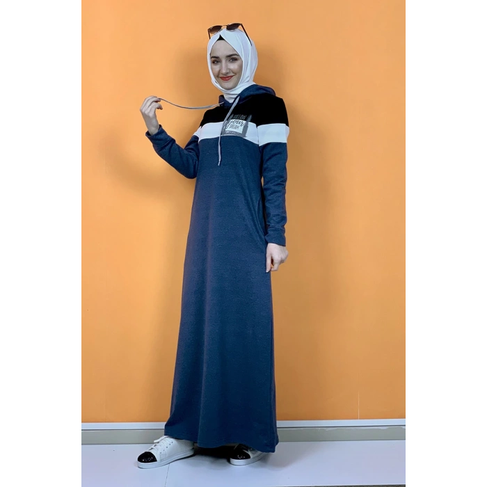 Moda Çizgi Tesettür Elbise