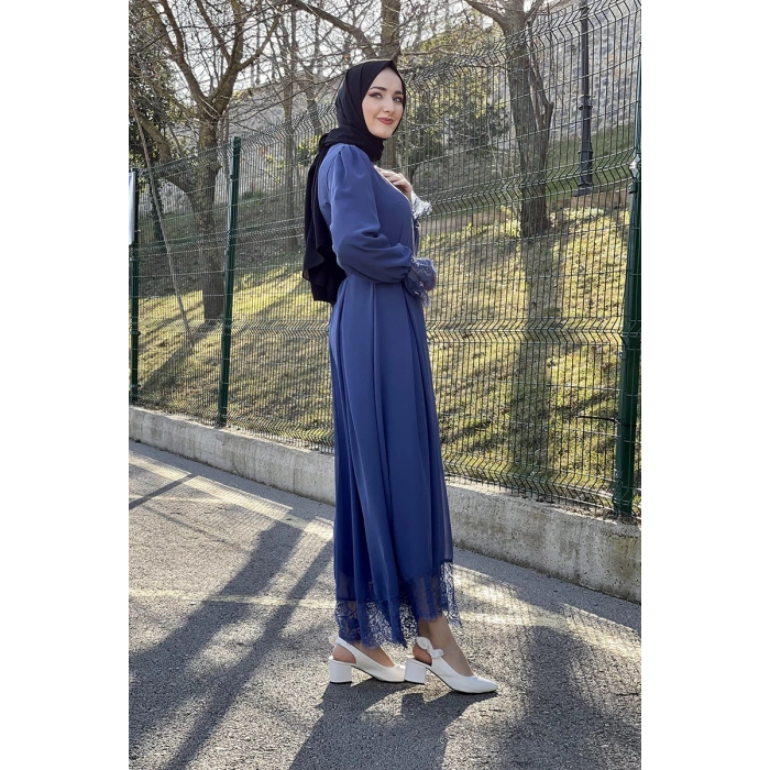 Moda Çizgi Tesettür Elbise