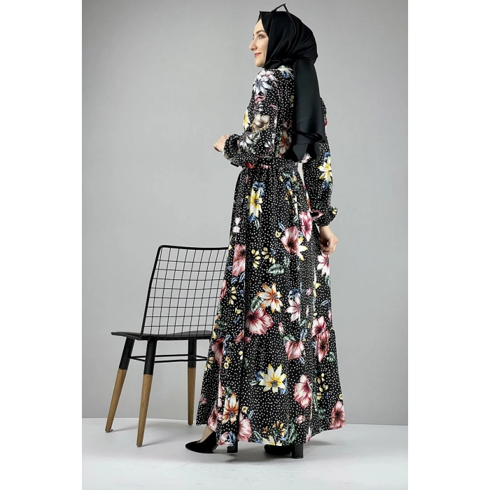 Moda Çizgi Tesettür Elbise