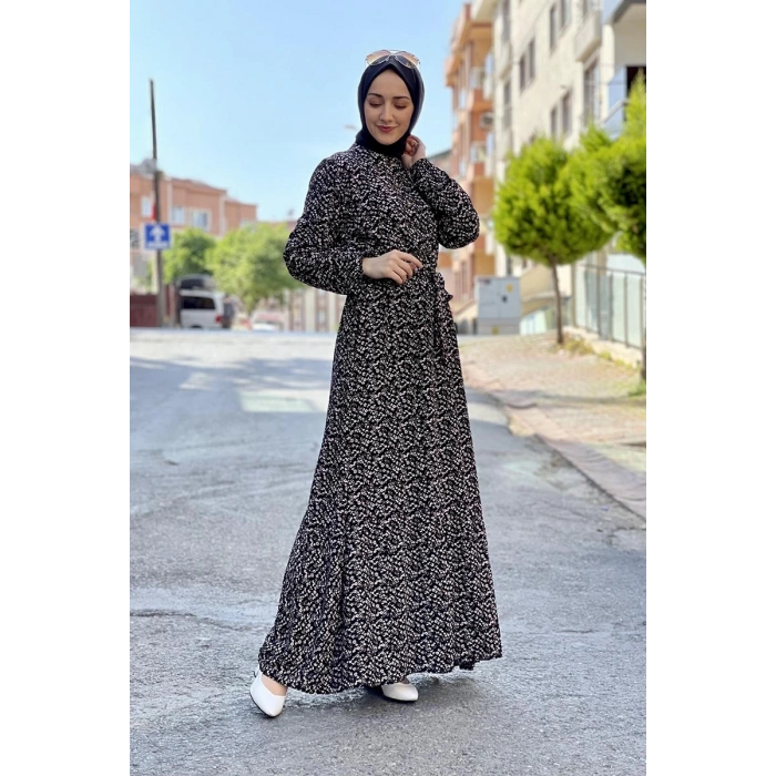 Moda Çizgi Tesettür Elbise