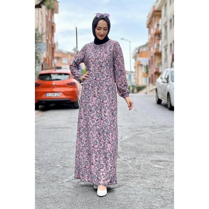 Moda Çizgi Tesettür Elbise