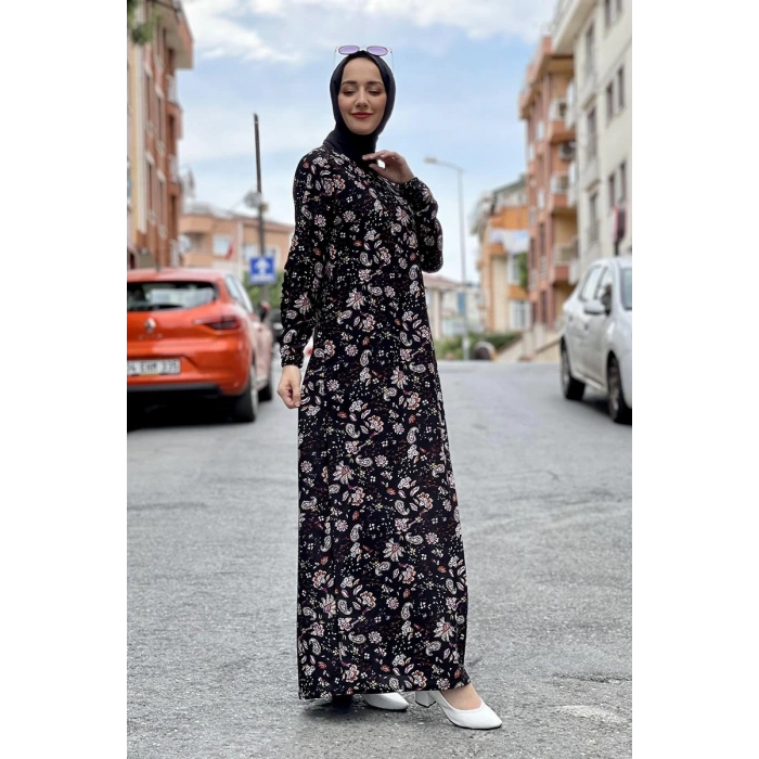 Moda Çizgi Tesettür Elbise