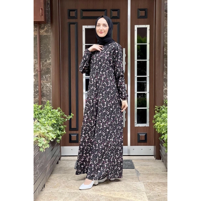 Moda Çizgi Tesettür Elbise