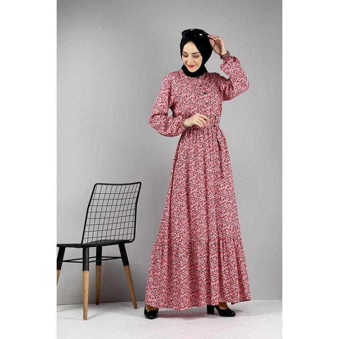 Moda Çizgi Tesettür Elbise