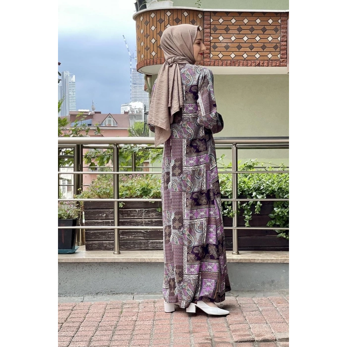 Moda Çizgi Tesettür Elbise