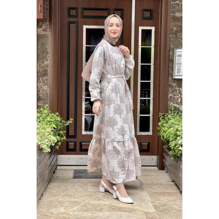 Moda Çizgi Tesettür Elbise